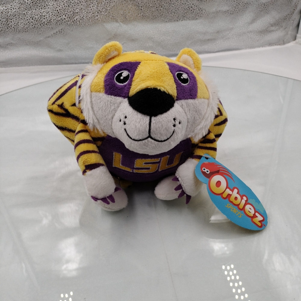 Orbiez LSU Tigers Plush Football Mascot (New With Tags)